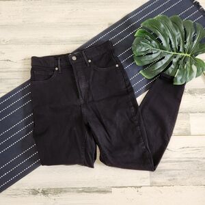Evelane The Way High Skinny Jeans Black Size 30 Crop